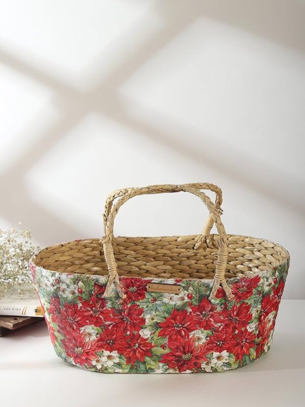 Baskets|Cane Or Bamboo Basket|Wicker Basket As Gift Hamper Basket