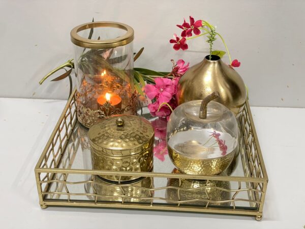 DESIGN MAGNIFIQUE Metal Puja Basket, Shagun Basket